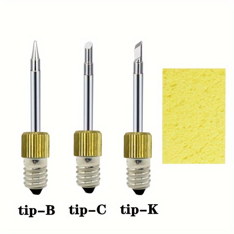 3pcs E10 Interface Soldering Tip Welding Tips Usb Soldering Tip Set Type Welding Head Soldering Tool Branding