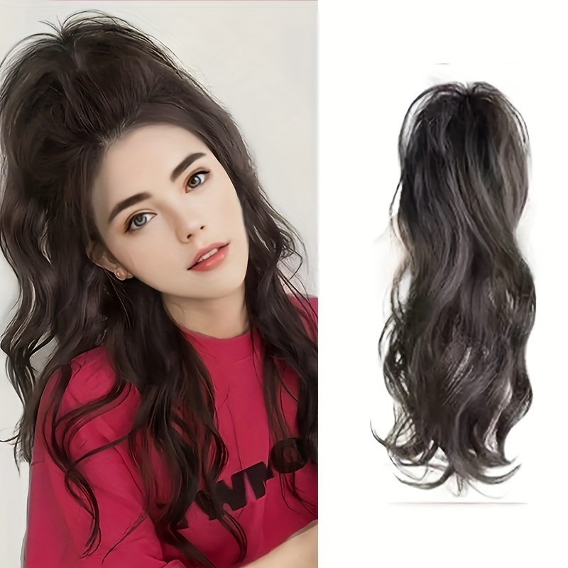 

Claw Ponytail Medium Long Curly Wavy Ponytail Extensions Synthetic Clip In Hair Extensions Elegant For Daily Use Hair Accessories