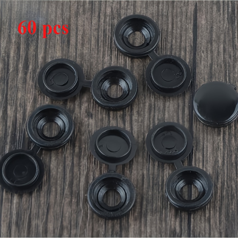 20/60pcs Mirror Screw Cap Phillips Screw Decorative Cover Plastic Cap (excluding Screws)