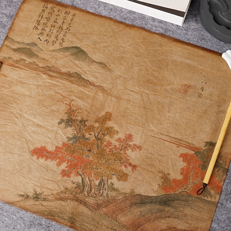 Retro-Style Handmade Rice Paper for Art and Craft Projects