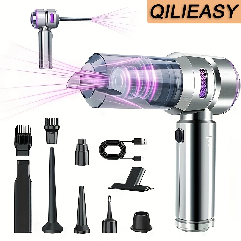 16000Pa Handheld Car Vacuum – 100W Brushless Motor