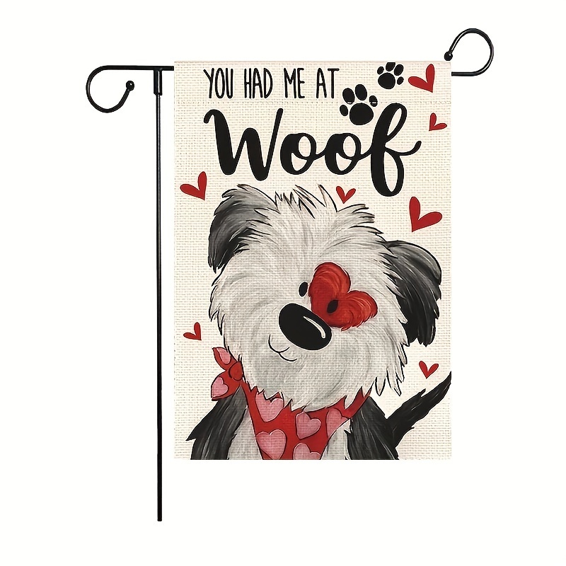 

's Day Dog Pattern , 12 X Double- Polyester Decor, No Needed, For