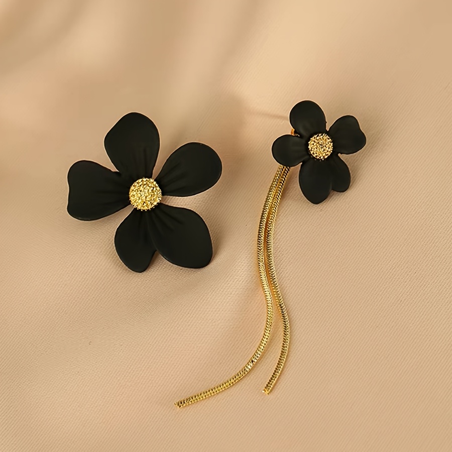E-shop Ein Paar pastoraler, eleganter süßer asymmetrischer Blumenohrringe für Damen – ideal für Feiertage, Geburtstage, Dates, Partys, Urlaub,