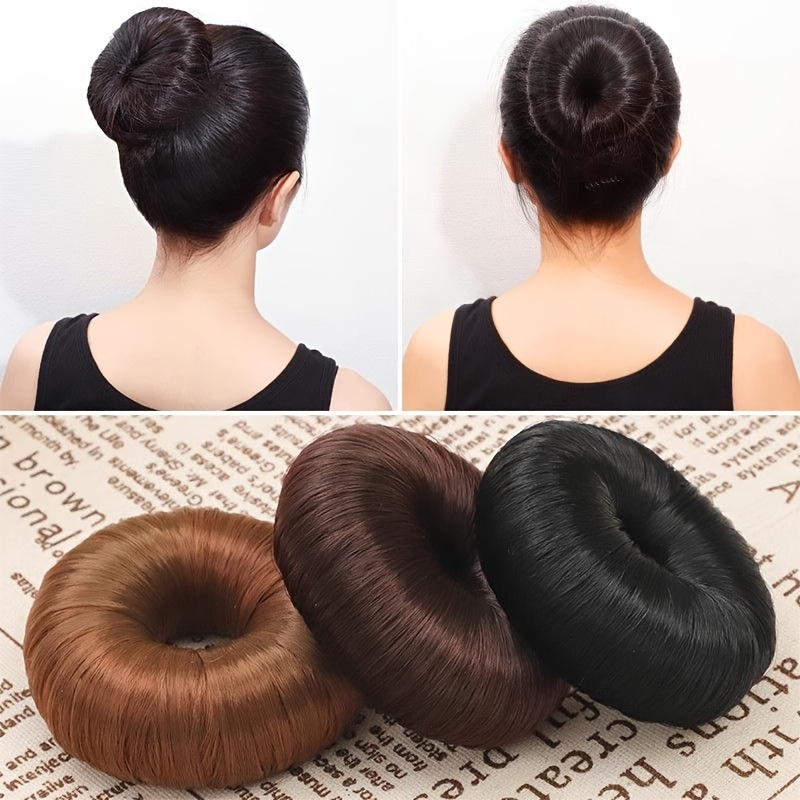 

Korean Style Hair Donut, Hair Accessories, Fiber Hair Bun, Hair Rollers, Sporty Style, Multi-, Women's Hair Styling Tools