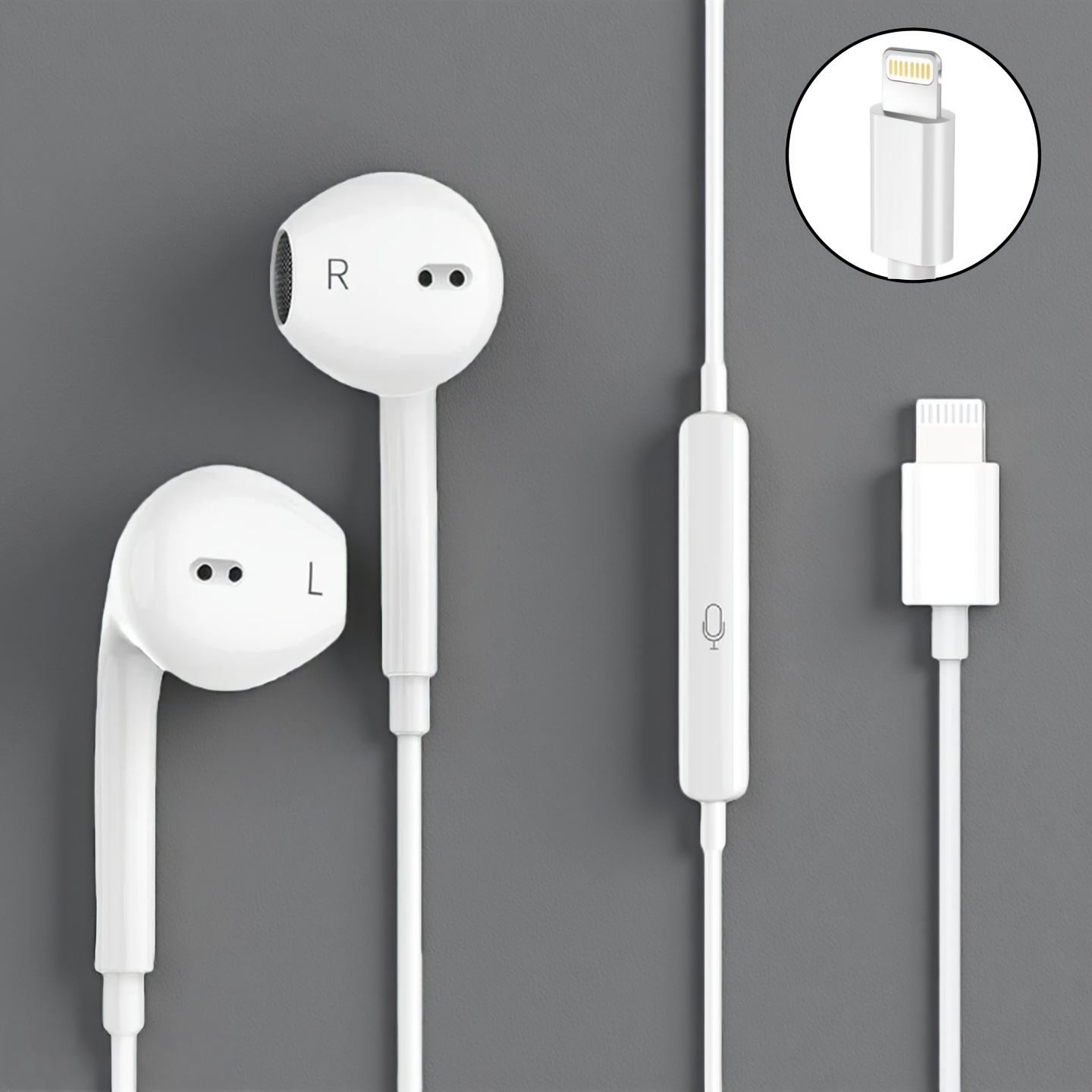 for iphone wired headset built in microphone and volume control noise reduction headphones is compatible for iphone 14 13 12 11 pro max xs xr x 7 8plus
