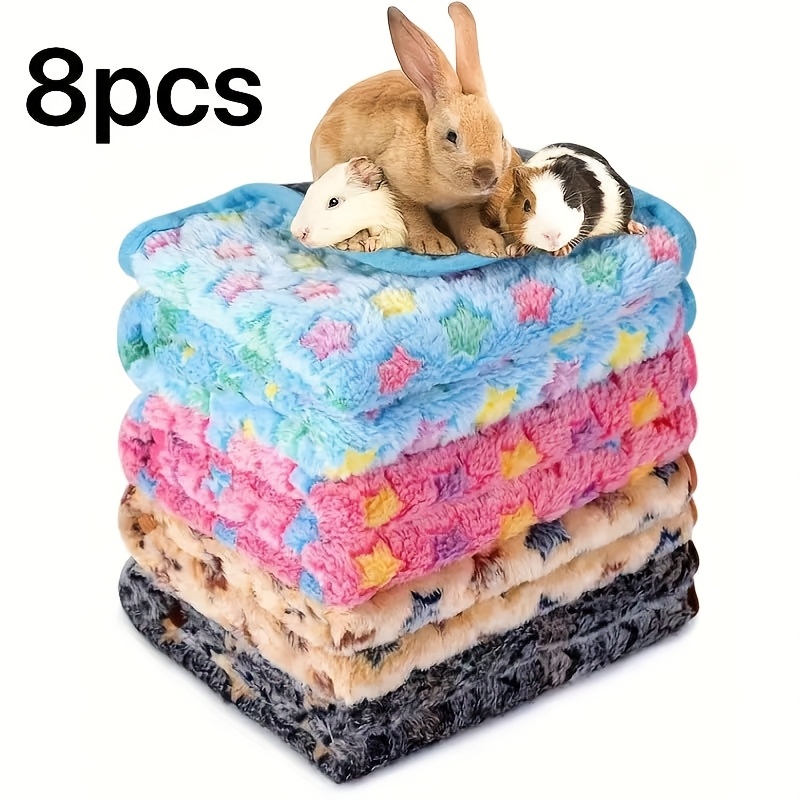 8-pack Small Pet Soft And Comfortable Nesting Mat, Star Pattern Pet Bed