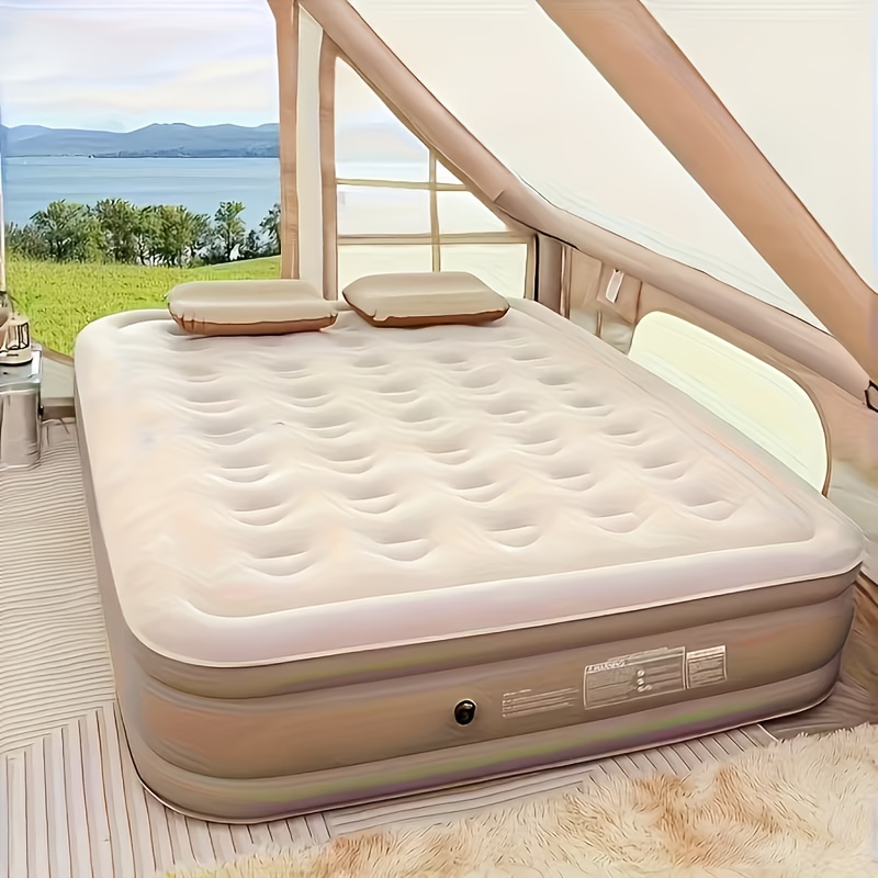 4 luxury specifications  , one portable inflatable mattress, multi-functional  , easy to set up and fold, for tent camping and home indoor/outdoor use, best holiday gift, party bedding, outdoor sleeping, foldable design, space-saving Product details 2