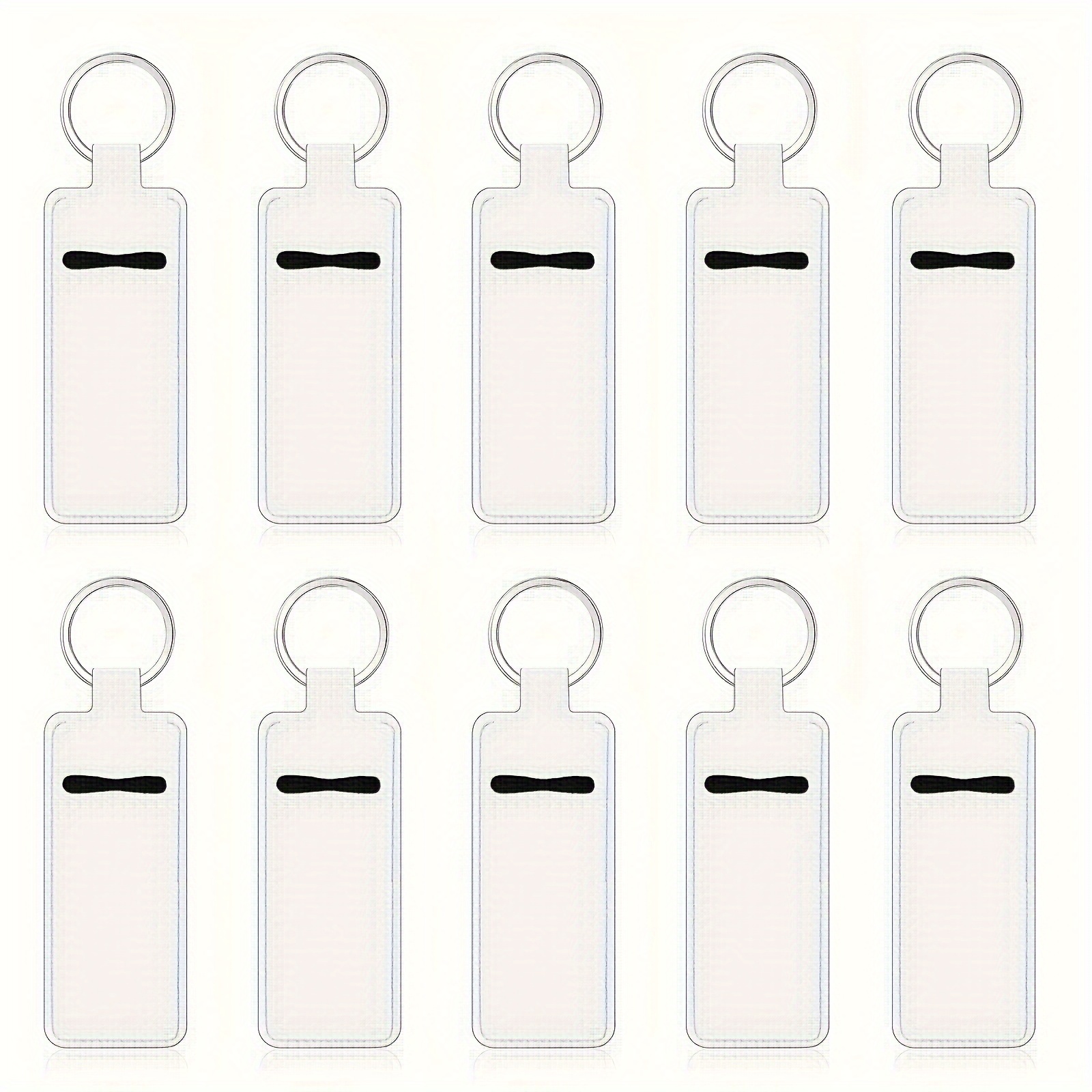 10pcs Sublimation Holder Keychain Blank Neoprene Lipstick Keychain Holder,Temu