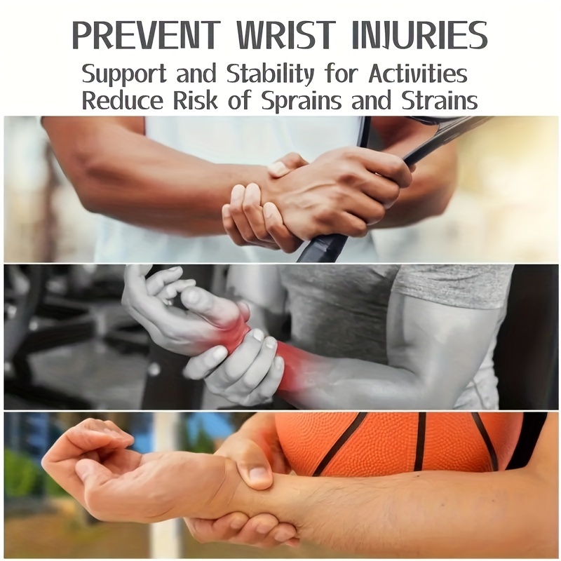1pc versatile adjustable wrist brace     compression ideal for exercise support in fitness weightlifting   wrist stabilizer for men women details 4
