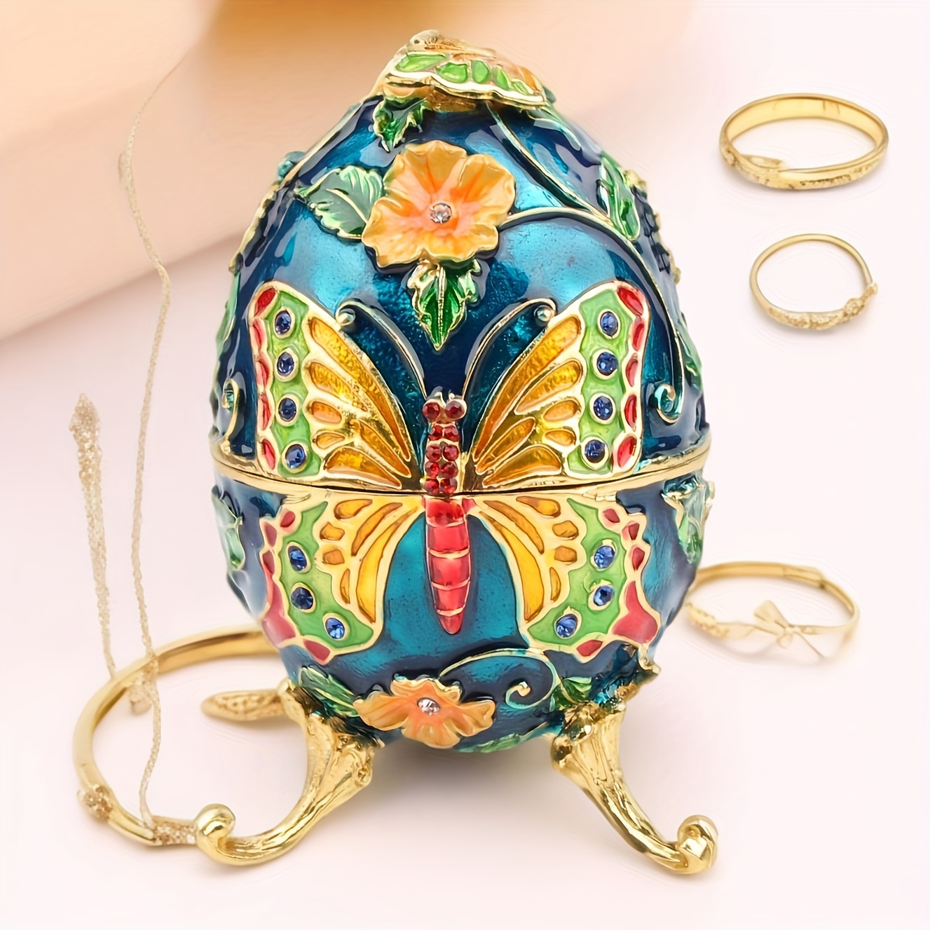 

- Decorative - Egg-shaped Jewelry Box, , Decoration ,