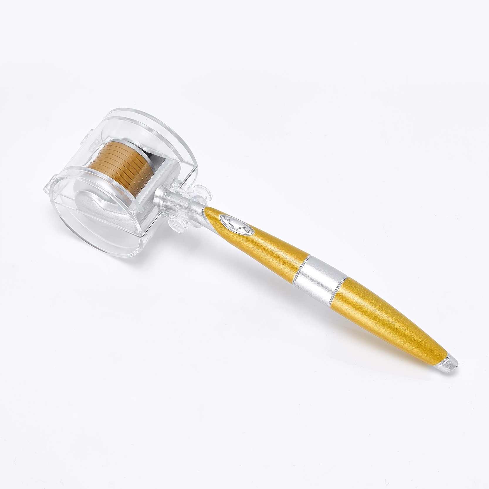 Image of 208pcs Derma Roller Microneedle Stamp Use For Facial Beard Body And Neck At Home Needle Length 0.22mm