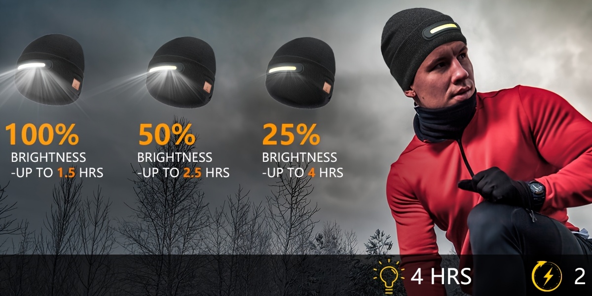 Bonnet sans fil lumineux LED | Coloré, Cool, Fête de Noël, Non, Style d'écouteur ouvert, Convient aux couples comme cadeau.