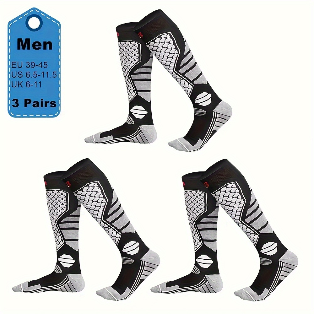 E-shop 1/3 Paar Herren Dicke Winter Warme Atmungsaktive Wander-Skating-Ski-Überknöchel Outdoor-Sportsocken