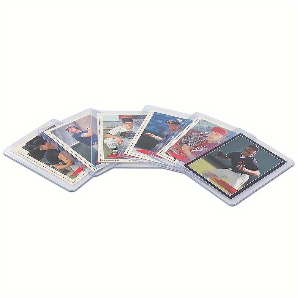 sport card sleeves Amazon.com: 200 Hard Plastic Card Sleeves, Premium Baseball Card Protectors,  3