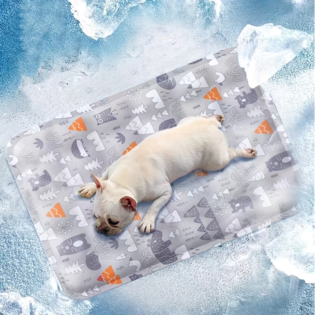 

Cooling Pet Mat For Dogs & Cats - Durable, Bite-resistant Summer Chill Pad With Cartoon Design - Ideal For Small To Large Breeds Cooling Mat For Dogs Dog Cooling Mat