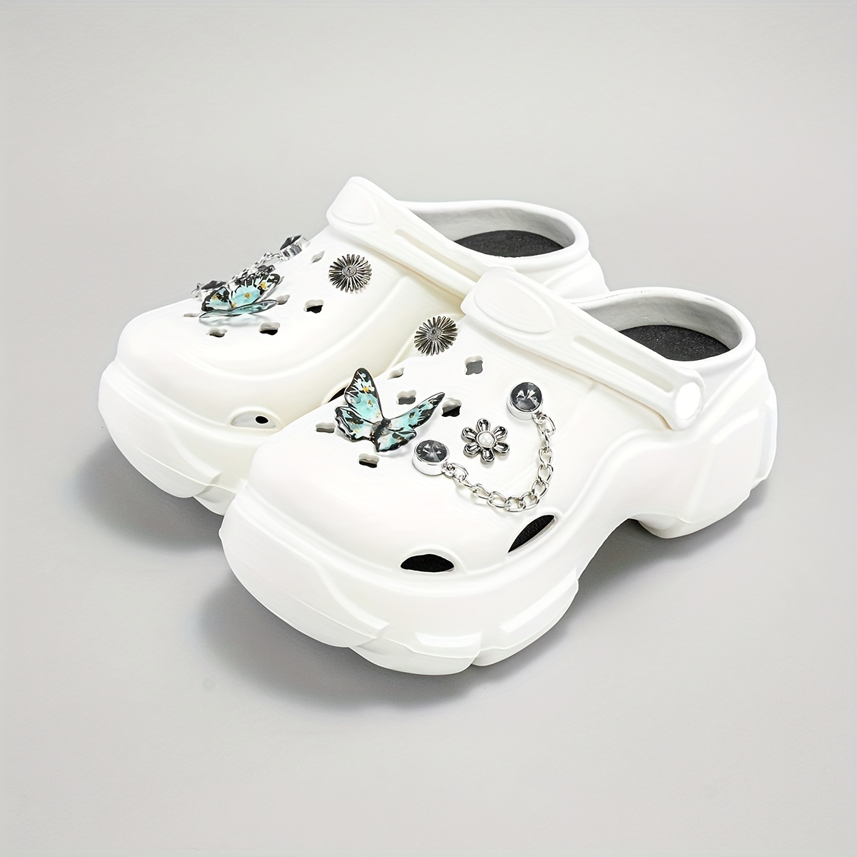 elegant glitter platform mules clogs women Temu