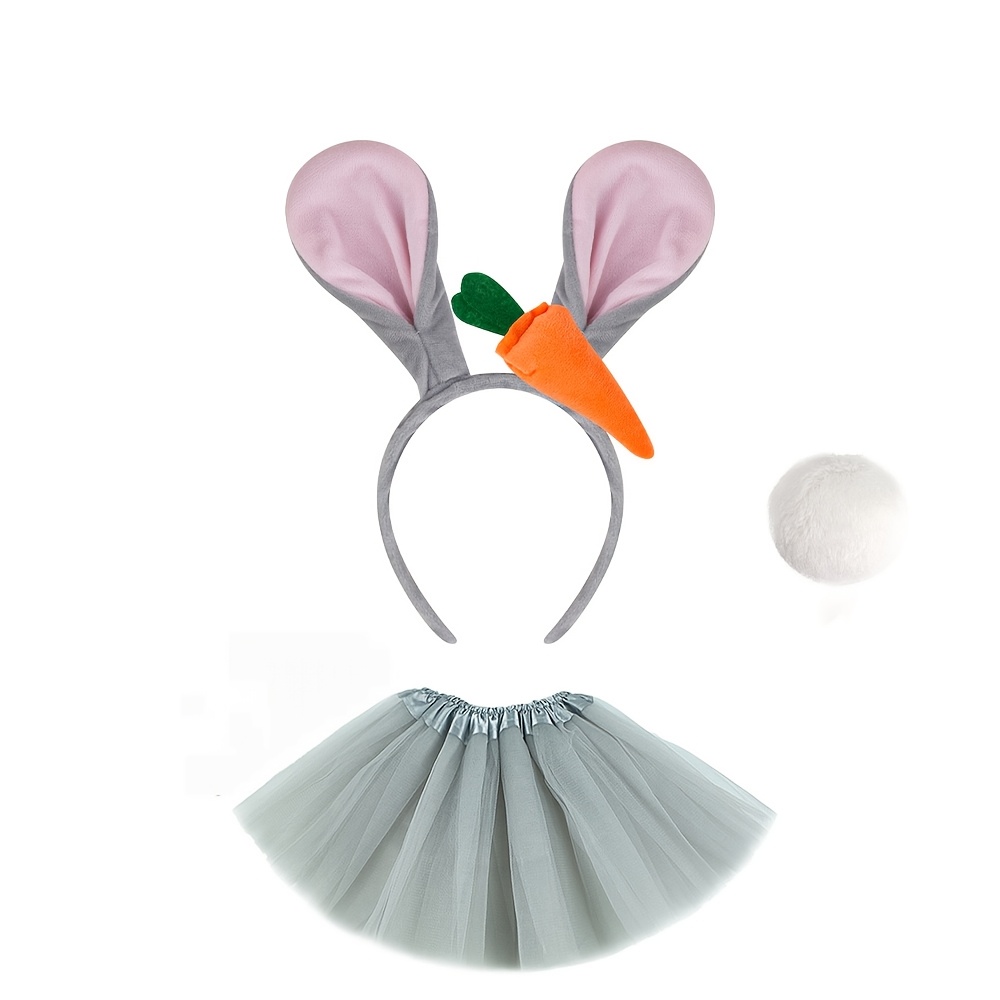 party headdress headband bunny ears headband - Temu Bahrain display picture 1