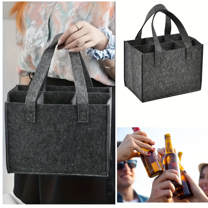 eine stilvolle filzbierflaschen tasche fährt flaschen Temu Germany