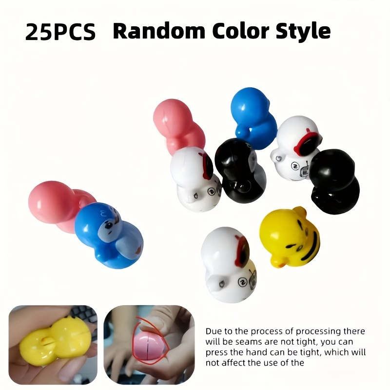 TEMU 25pcs Cat Tumbler Toy Set - Durable Plastic, Assorted Styles For Interactive Play & Exercise - Ideal For Small Pets