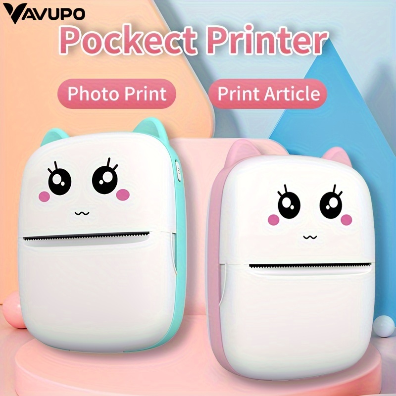 

Mini Printer For And Android, Wireless Mini Photo Printer Label Printer, Portable Mini Thermal Printer For Printing Label, Journal, Study Note, Compatible