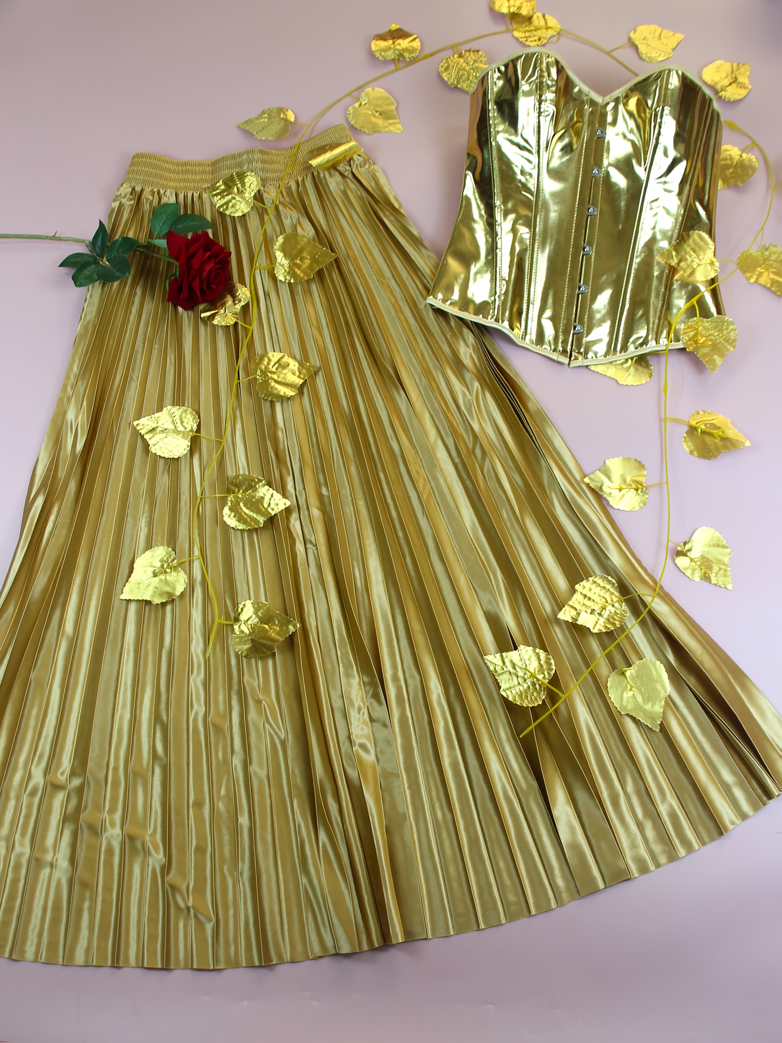 slim fit dress slacks Cleopatra Costume Gold Extra Small (XS) main image 0