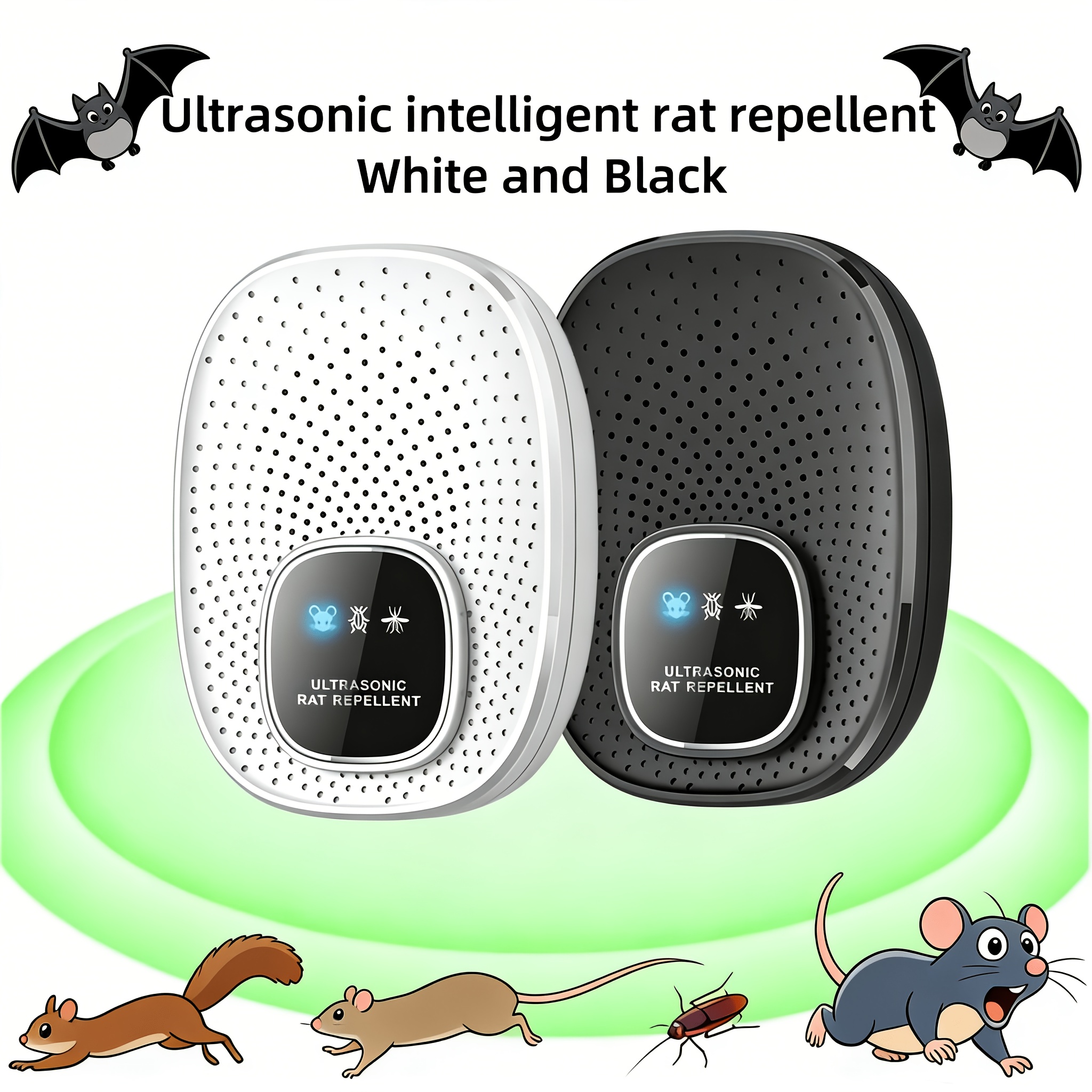 2pcs multi functional   pest repeller usb powered indoor home appliance pest repeller suitable for pets and homes     mice insects fleas lizards spiders bats ants cockroaches features rodent control and  