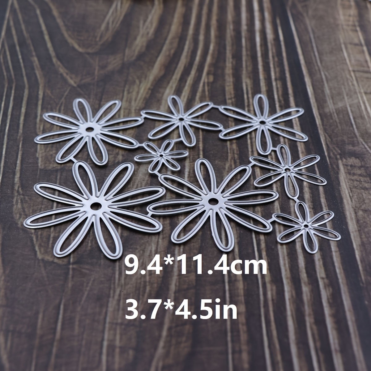 Petals Metal Cutting Dies For Diy Scrapbooking, Card Making & Crafts - Silvery- Embossing Stencil Set
