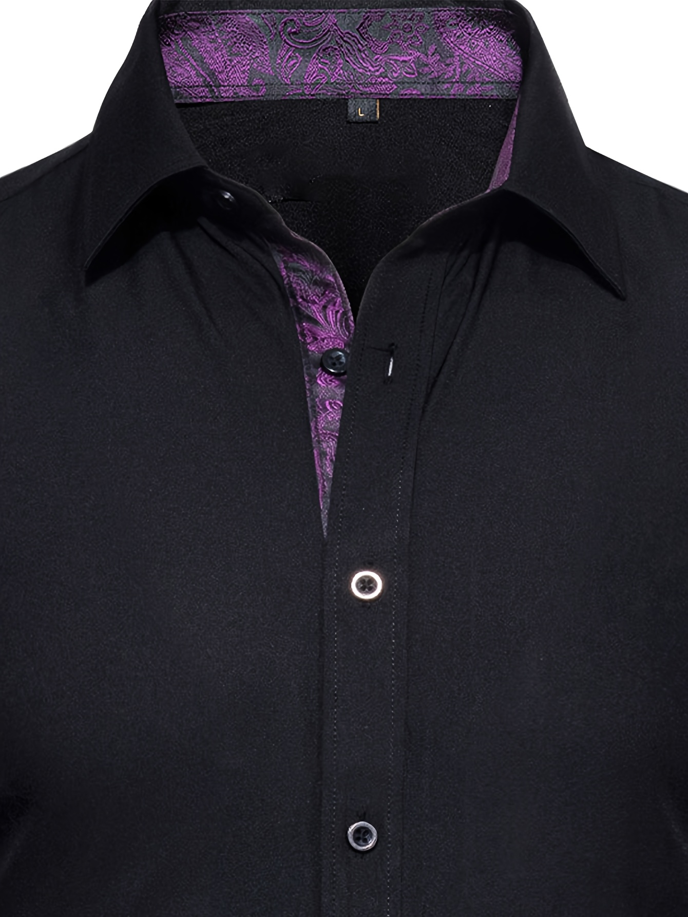 men shirt long sleeved non cuffs - Temu