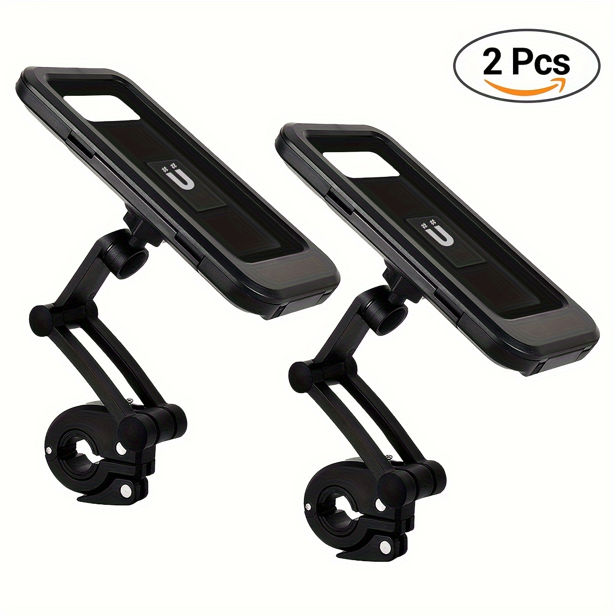 E-shop 2 STÜCK Universeller Motorrad-Handyhalter - 360° Drehbar, Fahrrad Handy Halterung Halter Für GPS-Navigation Am Fahrrad - Robuste Handyhalterung