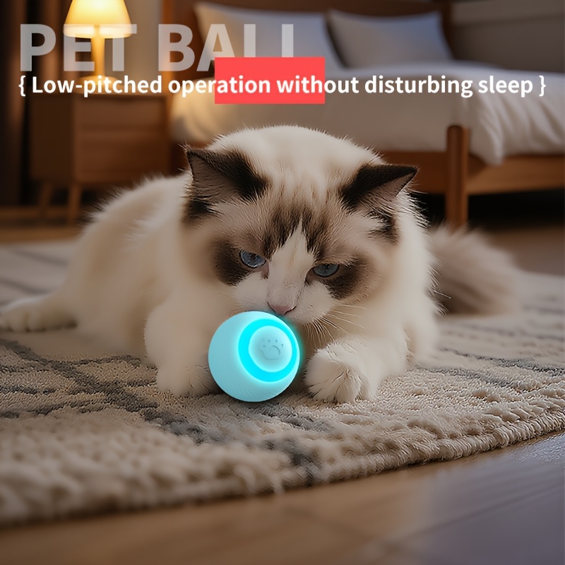 Smart Obstacle-Avoiding Pet Ball, Soft Silicone