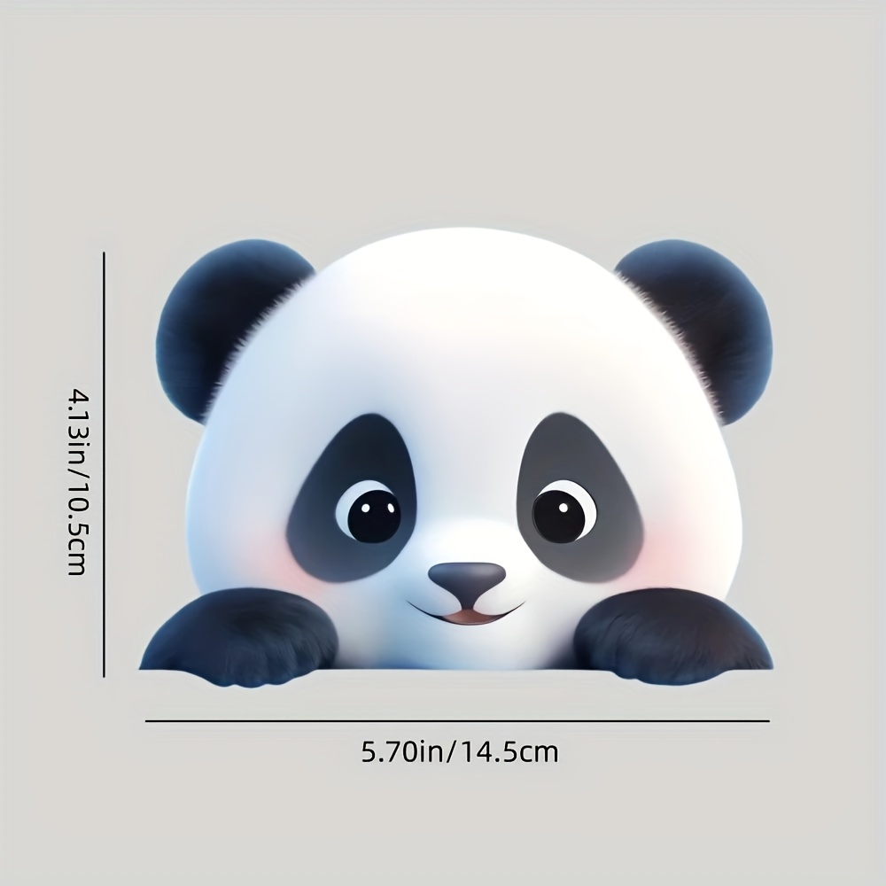 Car Stickers, Cute Animal Panda Pattern Car Decals, Adorable Panda Sticker Transfers For All Models And Scenes