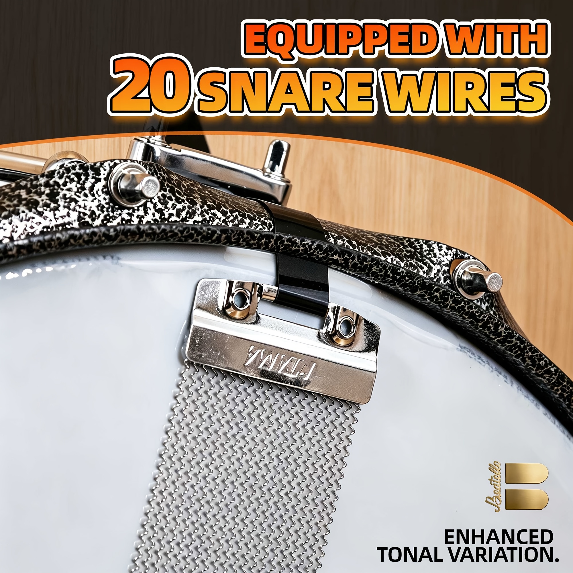 Enormous Cannon Series 14In X 08In Low-Frequency Snare Drum, Zinc... product image 9