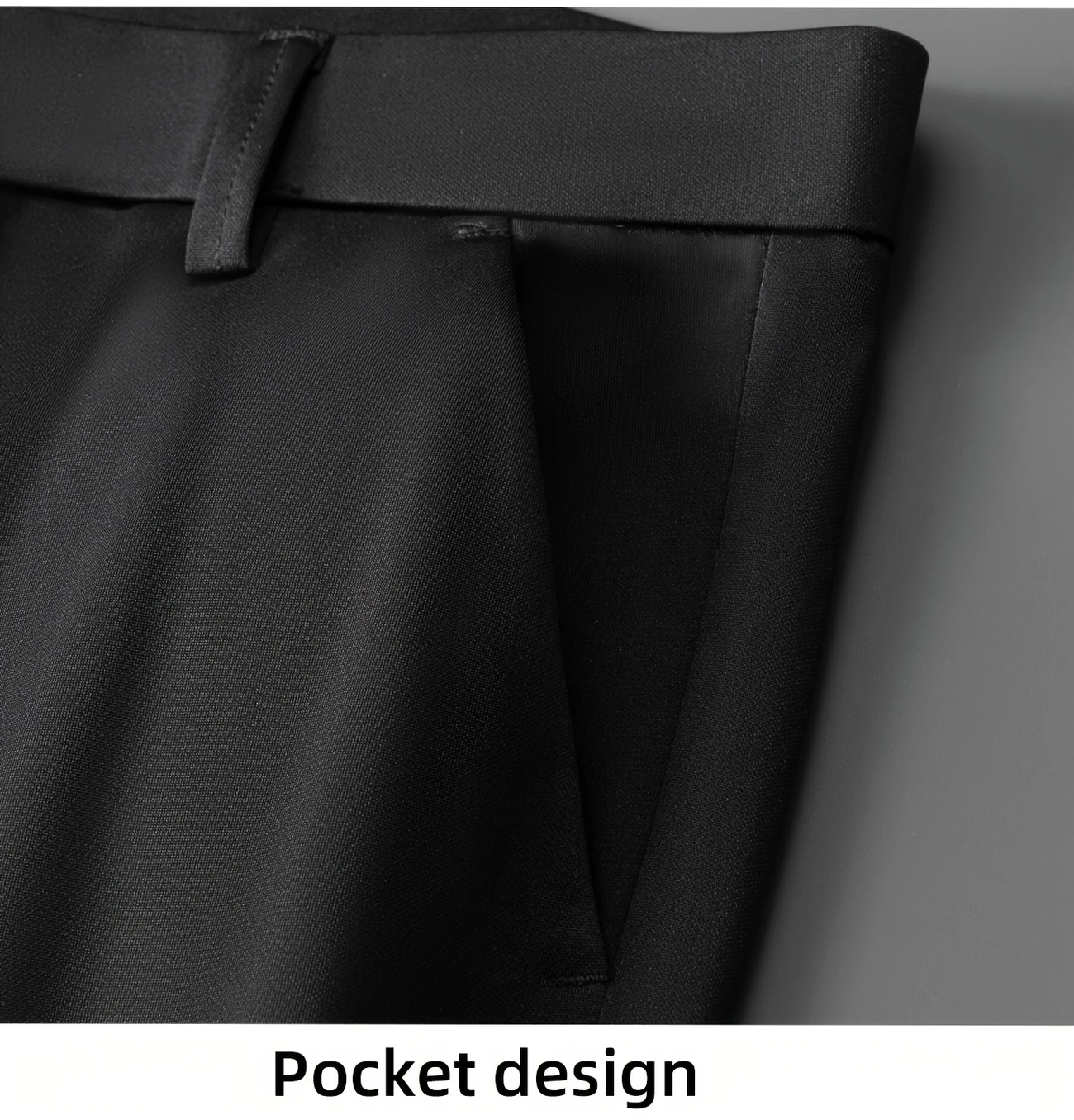 mens casual long pants black stretch fit dress pants waist regular fit polyester 94 spandex 5 button fly woven fabric 210g m alphabet pattern for weekend casual stretch details 14