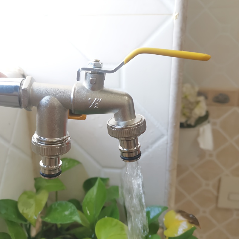 Grifo Doble Grifo De Jardin Leroy Merlin Grifo Doble Salida Para