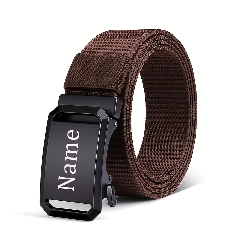 Personalized Custom Text Adjustable Canvas Belt