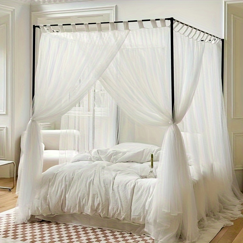 Comprar Nueva princesa de encaje mosquitera cama dosel de doble capa de  hilo cama cenefa ropa de cama plegable cortina ropa de cama red