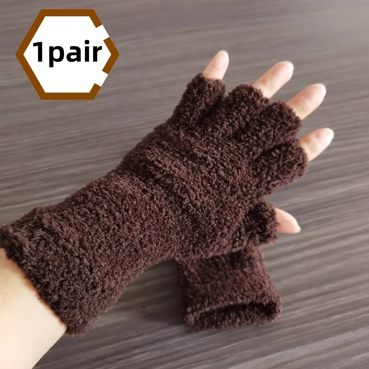 TEMU 1 Paire de Gants d'Hiver pour Femmes - Gants Thermiques Extensibles au Poignet et à la Manchette, Gants Chauds et pour , la Randonnée, les