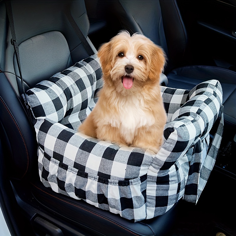 

Pet Car Kennel Dog Cage Dog Travel Car Seat Dog Travel Bag With Straps Comfortable And Removable Dog Car Seat