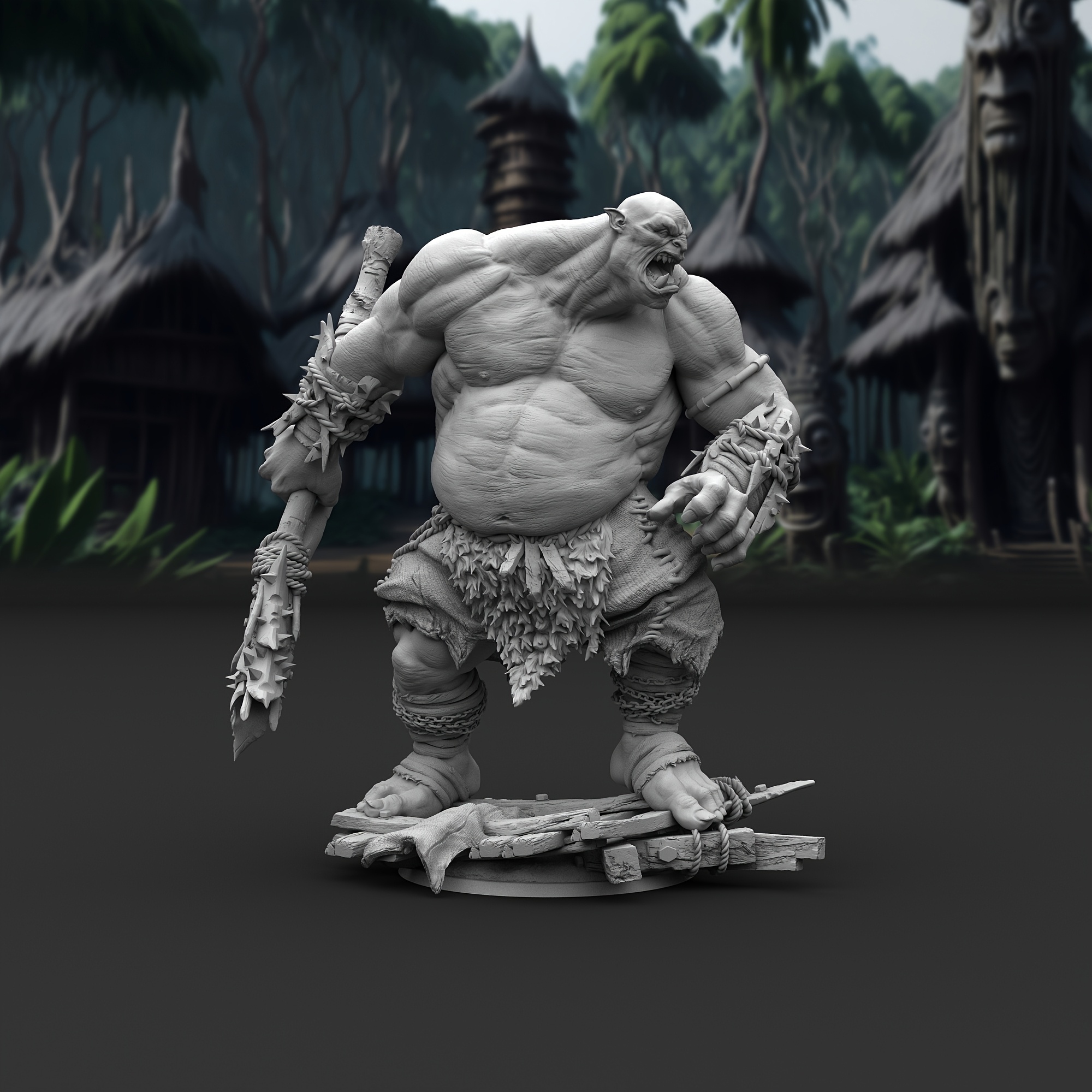 Image of Detailed Miniature - Intricate Fantasy Model Kit, Ideal For Tabletop Role-playing Games And Enhancing Game