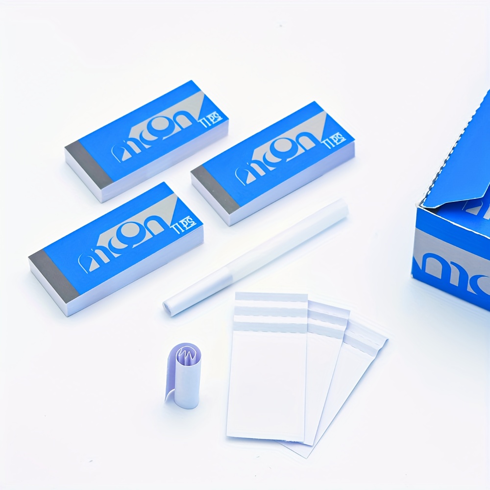 1200 TIPS, blauw en wit tipspapier