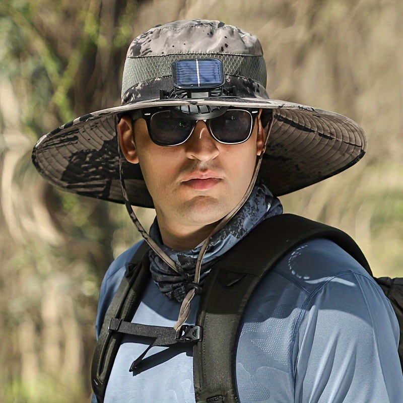 

Outdoor Sunshade, Solar Fan Hat, Waterproof Fabric, Strong Wind, Summer Outdoor Sports Mountaineering And Fishing Hat