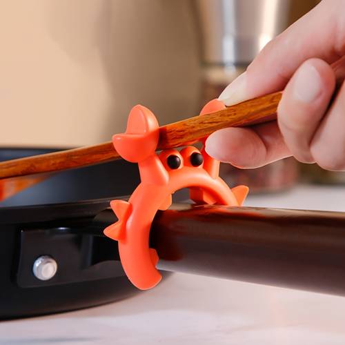 silicone spoon rest set of crab heat resistant spoon holder for kitchen utensils spatulas countertop cooking tools organizer
