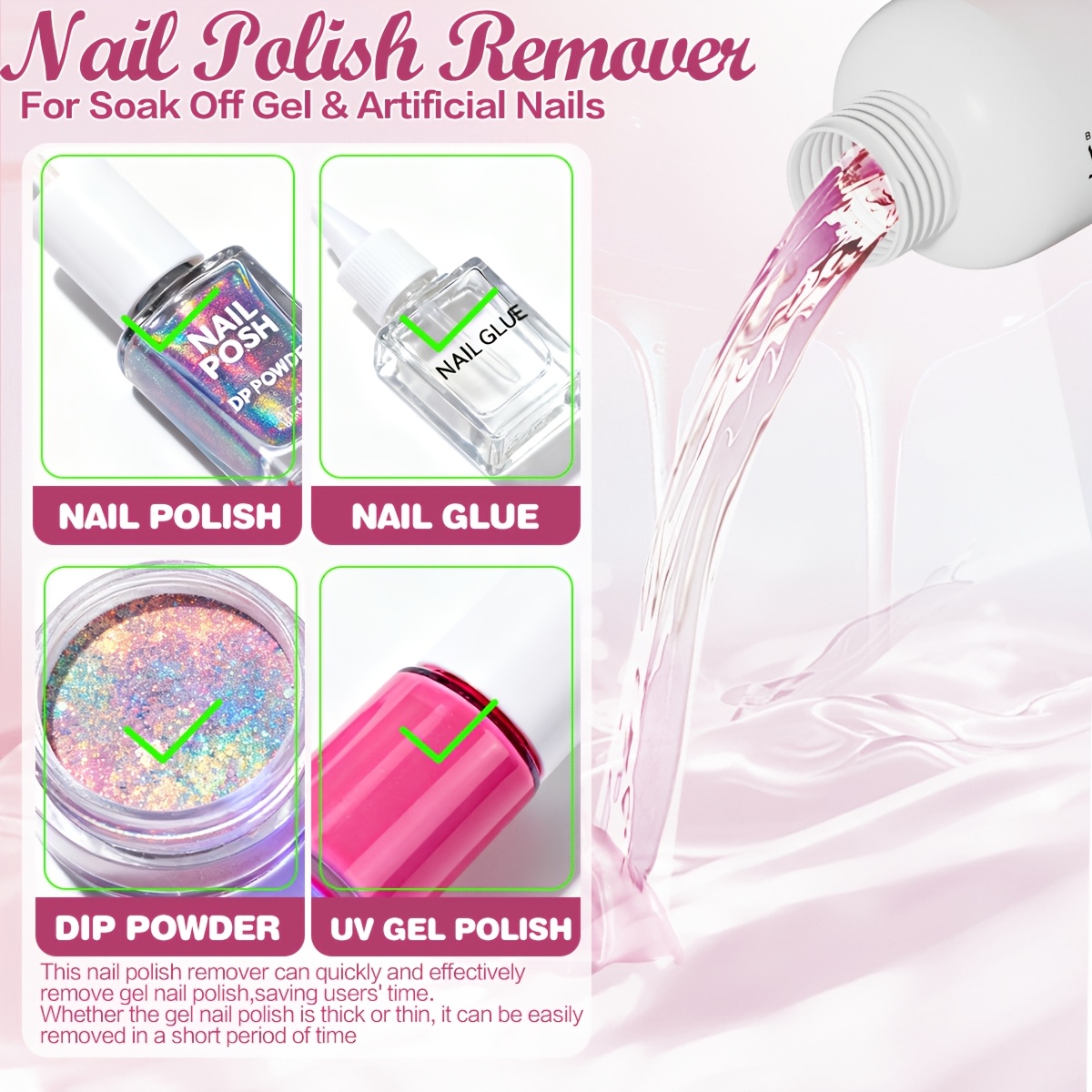 bridge sound nail polish remover  ly dissolves and rapidly removes all types of nail polish convenient and   featuring a mild and non irritating formula suitable for   diy nail art and professional nail salons Product details 1