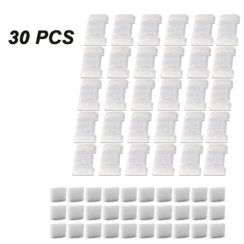 TEMU 24/30 Packs Cat Water Fountain Filters, Premium Carbon Filters For Pet Water Fountain, Easy To Clean, Ideal For Indoor And Outdoor Use, Modern