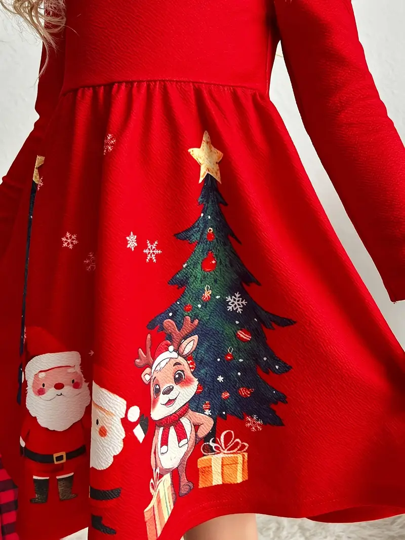 christmas young girl christmas design fitted knit round neck - Temu Bahrain christmas young girl christmas design fitted knit round neck - Temu Bahrain