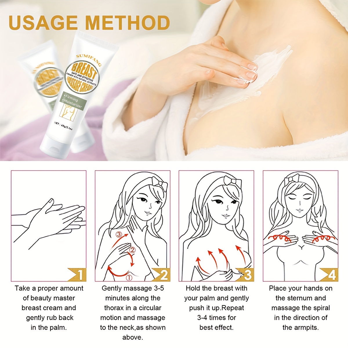 60g breast massage cream, concentrate, body massage cream, 48 hour