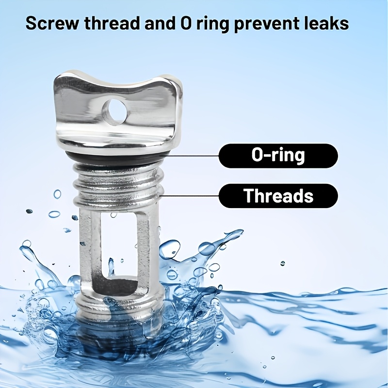 Stainless Steel Water Plug for Marine Hardware
