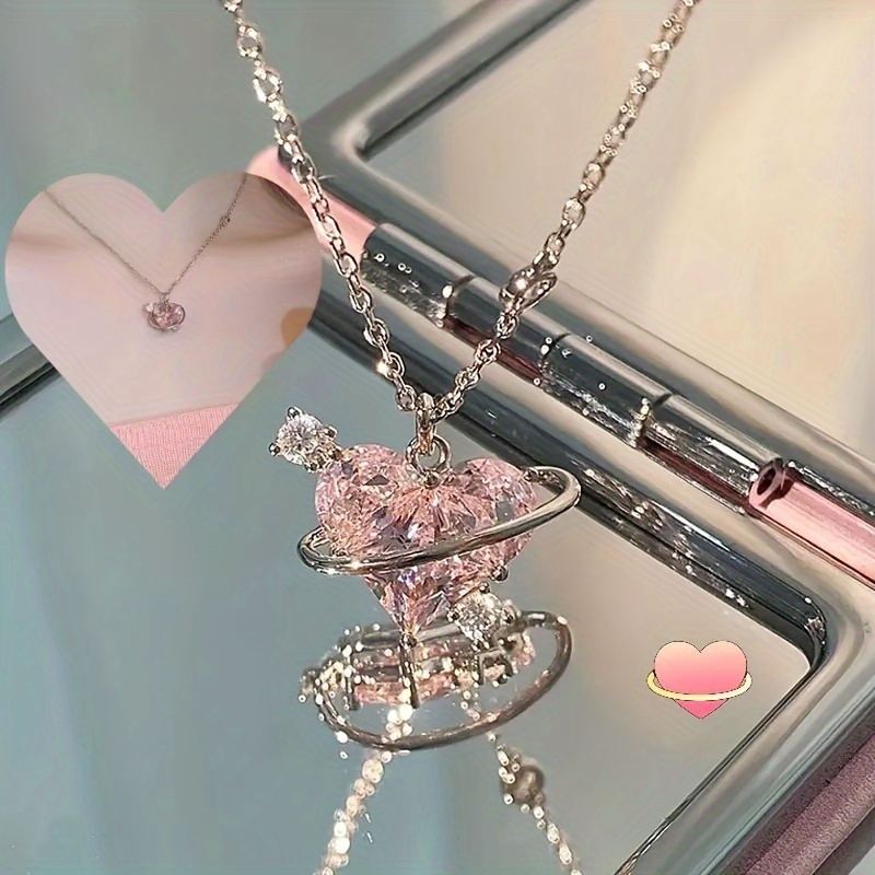 

Necklace Rhinestone Charm Necklace Y2k Sweet Necklace Accessories For Gift