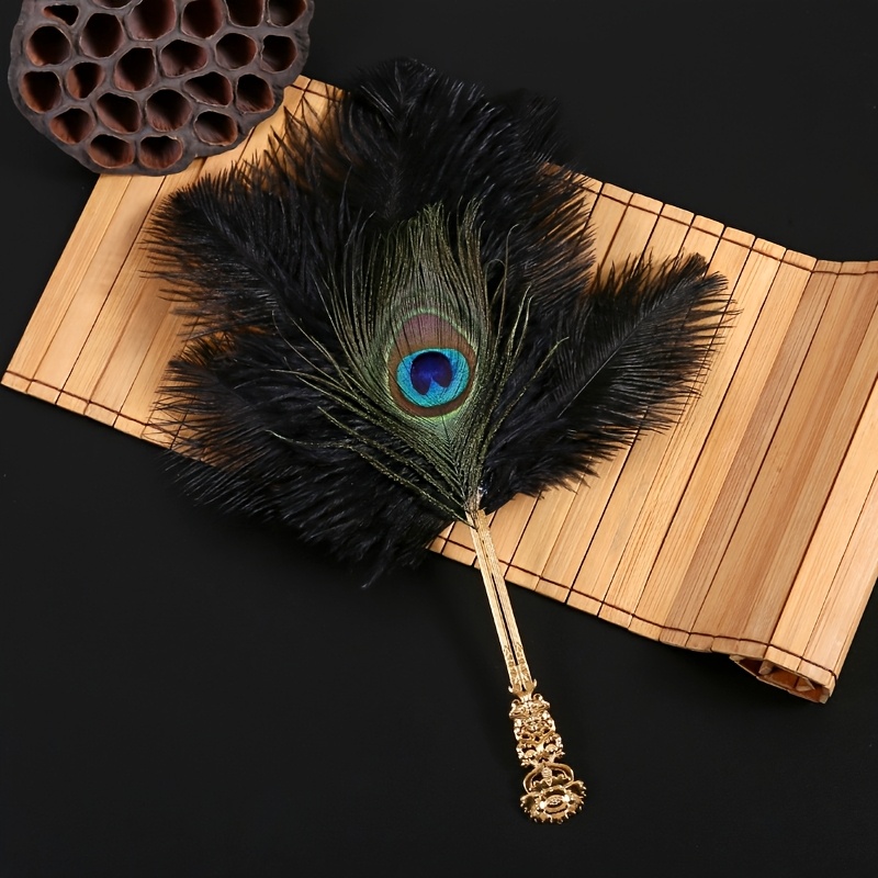 TEMU A Creative Zen- Made Of Ancient Ostrich Feathers And , Performances, Parties, And Various Events