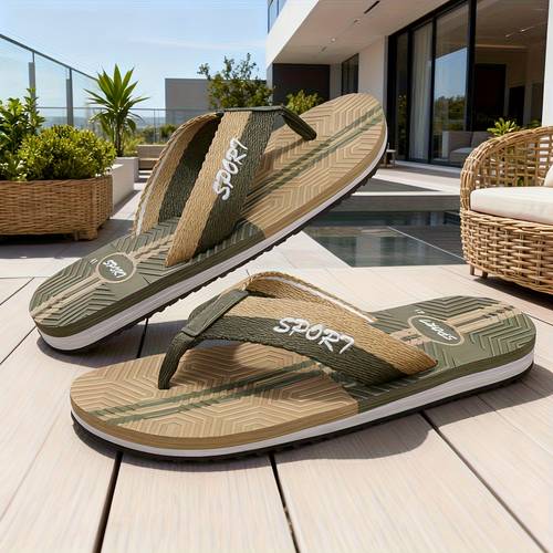 heren slippers voor binnen, badkamer, zomer, lichtgewicht, antislip, strandmode, ademend, casual, heren strandslippers, zomer, outdoor strandsandalen, nieuw modieus ontwerp van hoge kwaliteit